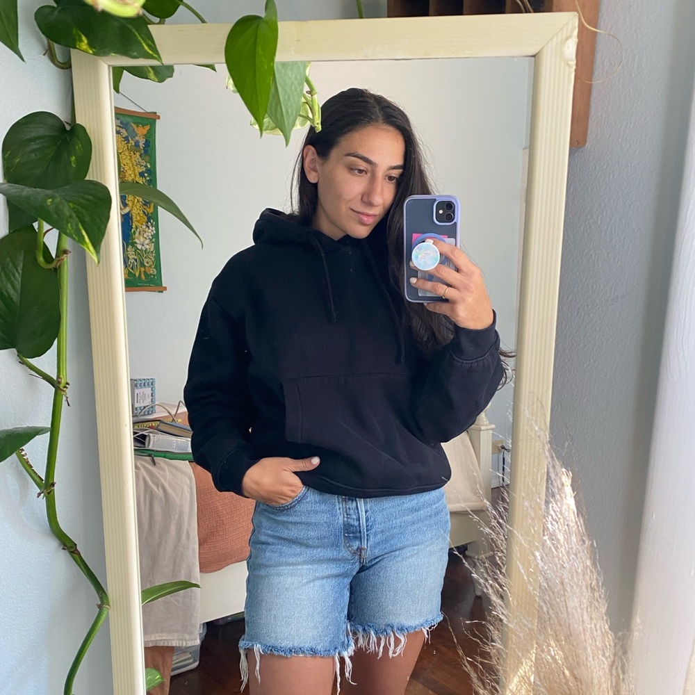 Zara Black Hoodie Sweater